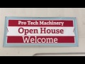 Pro Tech Machinery open house, MultiCam CNC Router 5x10 MG-204 available now and more.