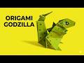 How to Make an Origami Godzilla | Easy Paper Dinosaur Tutorial