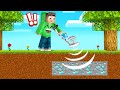 Finding DIAMONDS With A DETECTOR In MINECRAFT! (Cheat)