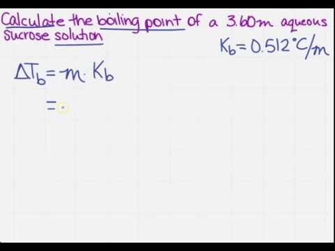 Video: Cum se calculează cota punctului de fierbere?