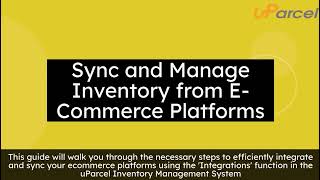 [uParcel IMS] Sync and manage inventory balance from e commerce platforms screenshot 3