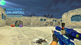 🎄Counter-Strike 1.6: Weapon Skin Pack |#18| Christmas Pack [XMAS❄️] [Download Link Install] 2023 HD!