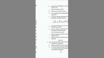 #bsc Core-11 Question Paper 2022B.Sc 5thSemester Chemistry(Utkal University) #utkaluniversity #short