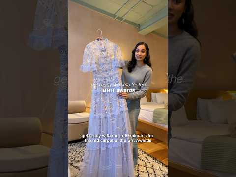 get ready with me for the BRIT awards red carpet ✨#BRITawards #YouTubeBRITs