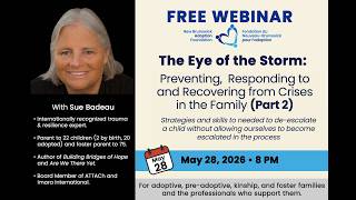 Webinar: The Eye of the Storm: Preventing, Responding to and Recovering from Crises in the Family