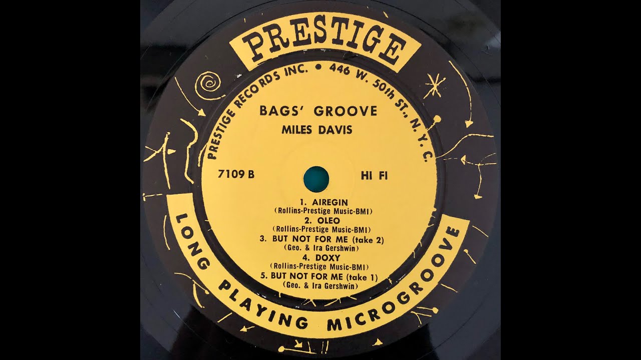 Miles Davis &frasl; Bags' Groove &frasl; PRLP 7109 B