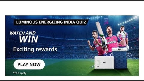 Amazon Funzone Luminous Quiz Answers Today| 1 May 2023|  @dailyquiztime #amazon #amazonfunzon