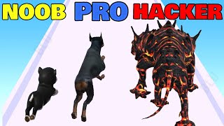 NOOB vs PRO vs HACKER in Doggy Run 3D