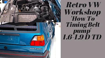 Cool Old VW WorkShop How to 1.6 to 1.9D & TD Timing