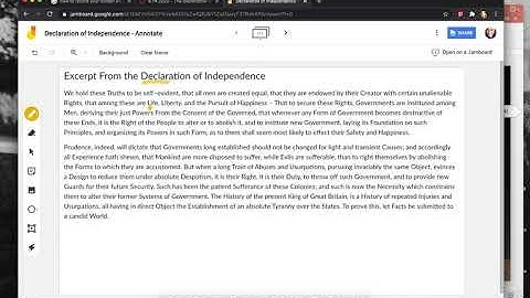 How to Annotate in Jamboard