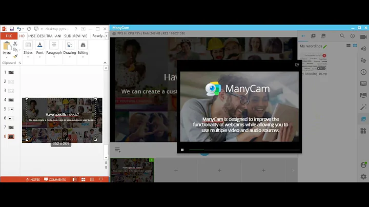 ManyCam 6 - Screencast your Desktop