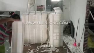 EPS foam hi-speed vacuum forming machine with on-line auto cutting stacking