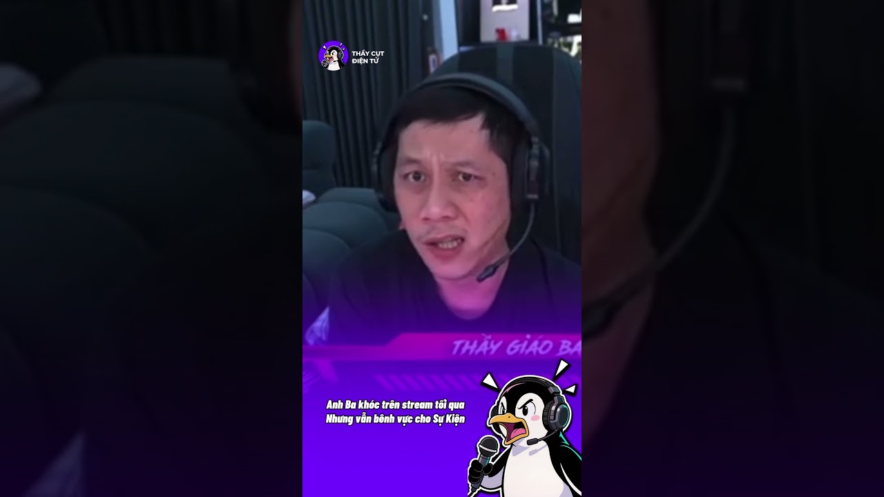 Thầy giáo Ba khóc trên stream tối qua 😔