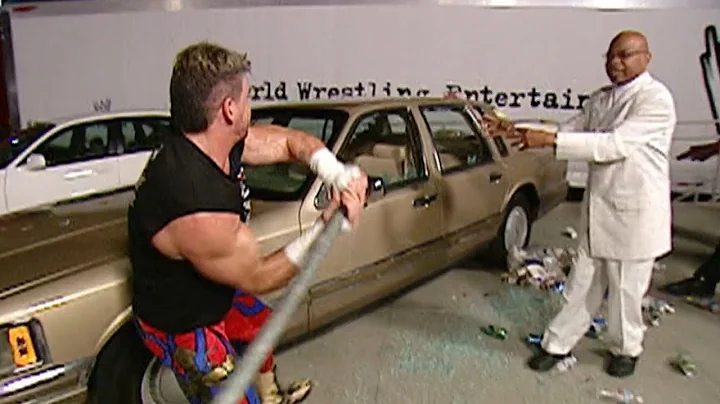 Kurt Angle tricks Eddie Guerrero into destroying T...