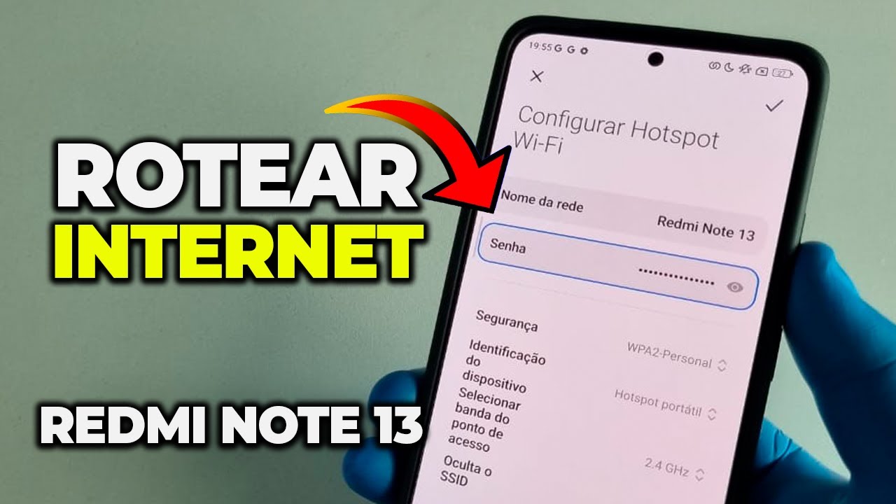 Como Rotear Internet no Xiaomi Redmi Note 13 - YouTube