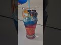 Blueberry Soda Pop with Fruit Mix 🥤🍇🍊 #asmr #fruit #drink #soda #conveniencestore