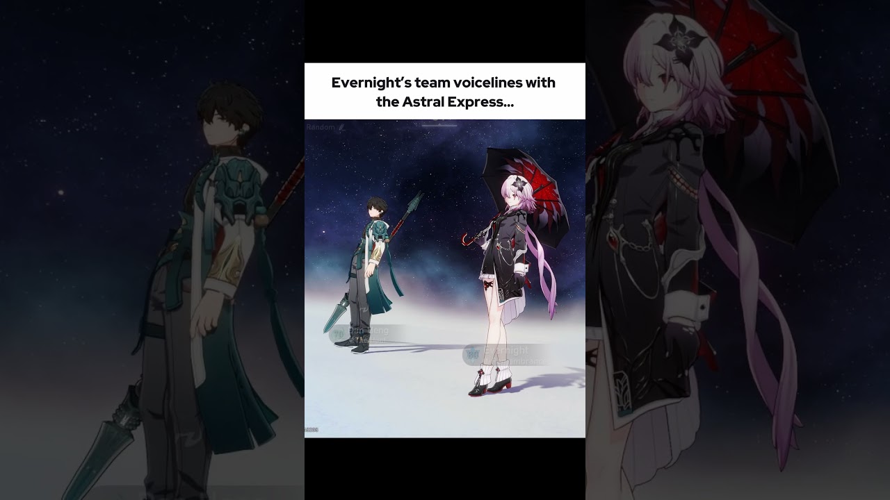 Голосовые реплики Evernight с каждым участником Astral Express!