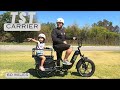 INSANE 3 SEATER ELECTRIC BIKE | TST Carrier 20'' Cargo E-Bike REVIEW
