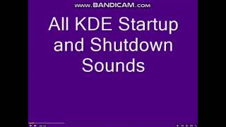 All KDE Startup and Shutdown Sounds in Mari Group