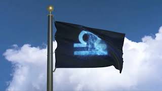 Flag of Libra (Born September 23–October 22) - Zodiac Sign waving in the wind