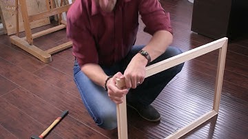How To Assemble a Stretcher Frame for Canvas Painting - Part 1/4