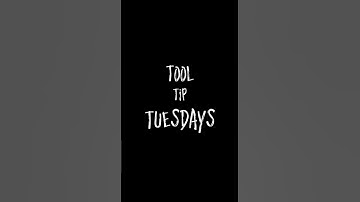 Tool Tip Tuesdays Episode 1: The Drill