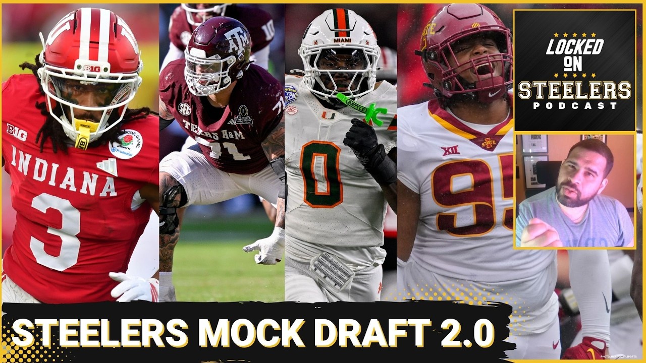 Steelers Mock Draft 2.0 | Omar Cooper Jr. Completes WR Trio? | Maximize Day 2 Value, Balance Roster