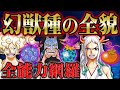 悪魔の実「幻獣種」の能力を完全解説!ウオウオの実はカナヅチにならない!?ヤマトに備わる守り神の力!【 ONEPIECE ワンピース 最新話 ゴムゴムの実 ヒトヒトの実 覚醒 ニカ ルフィ マルコ 】