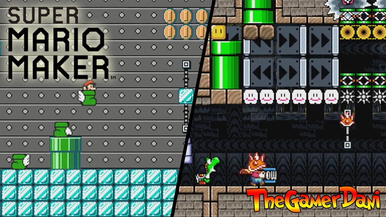 Super Mario Maker Level Showcase - Bowser's Hail Factory & Enigmansion ...