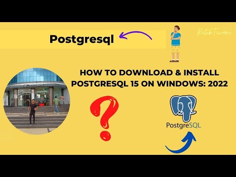 PostgreSQL: How to download, setup & install PostgreSQL 15 on Windows: 2022 @TechiesIdea #hindi