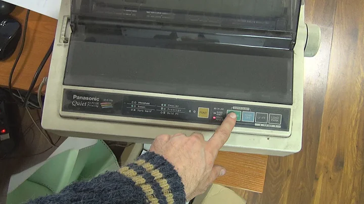 Panasonic KX-P2130 24-pin Dot Matrix Printer Review in 3D