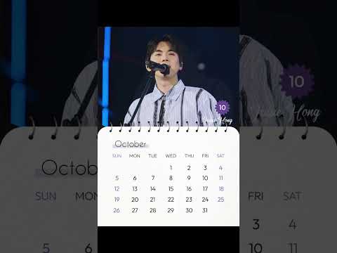 [홍이삭]10월 달력!10월에도 잘 지내봐요!#홍이삭 #isaachong #isaac #10월 #스케줄 #달력 #경이로운소문 #ost #closeyoureyes