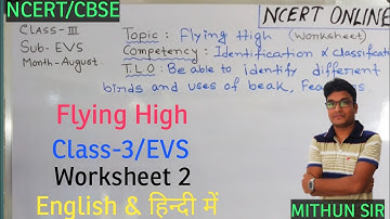 Flying High Class 3 Evs | Evs Worksheet For Class 3 | Flying High Class 3 Evs Question Answers