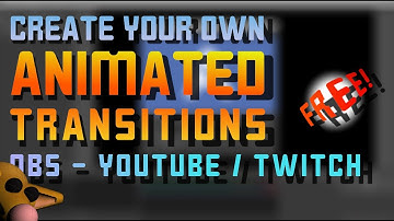 OBS Studio - Custom Stinger Transitions using all free software - no Adobe required!