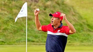 Collin Morikawa Clinching Shot to win 2020 Ryder Cup - Whistling Straits