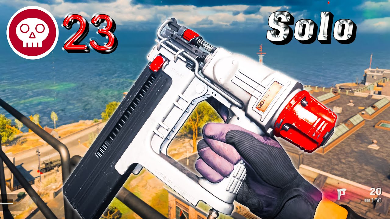 Call of duty Warzone Rebirth island solo Nail Gun Gameplay (No