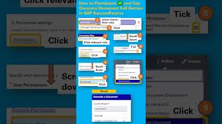 How to Permission ✅ and Use Generate Document Self Service in SAP SuccessFactors - Quick Tutorial
