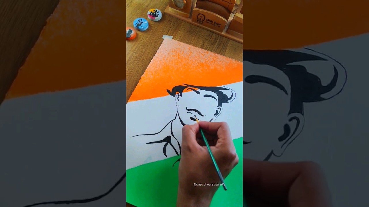 Inqlaab Jindabad 🇮🇳 || Freedom Fighter 💥 Bhagat Singh #india #independenceday #viralshorts