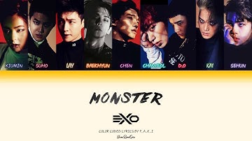 EXO - Monster (Color Coded Lyrics Han|Rom|Geo )