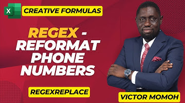 REGEX to reformat phone number - Excel