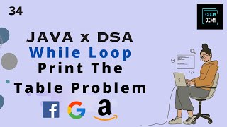 While Loop : Print The Table  | @Codademy  #javawithdsa #dsa #javaprogramming #bengali #bangladesh