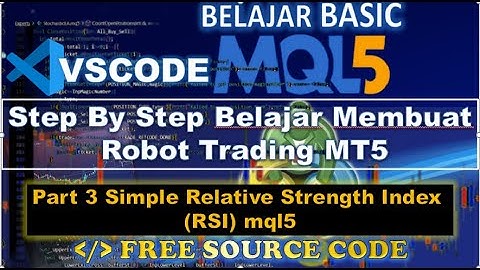 Simple Relative Strength Index (RSI)  mql5 Programming EA #Part 3