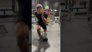 Bulgarian split squat jump over object