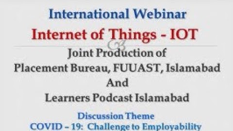 International Webinar: Internet of Things - IOT | learnerspodcast |