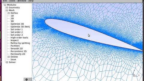 Unstructured 2D Simulation of NACA0012 Airfoil