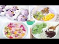 Vietsub - Làm món tráng miệng KHÔNG cần lò: Chè khoai môn, mochi kem, panna cotta, socola lava #12