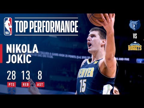 Nikola Jokic S Near Triple Double Lifts Nuggets Over Grizzlies November 24 2017