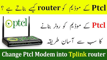 Easy Way to Change Ptcl Modem into TP-Link Wifi router