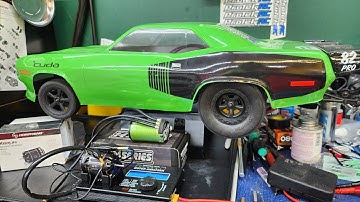 Castle 1412 6400kv motor test for Dr10 No prep drag racing.