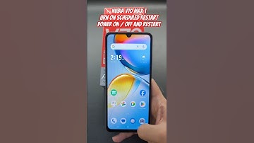 Nubia V70 Max Turn on Scheduled Restart Power on / off and Restart